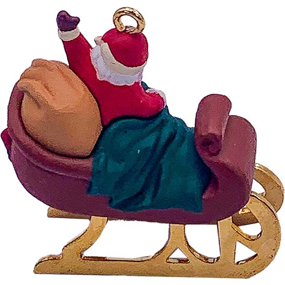 1996 Hallmark Keepsake Miniature Night Before Christmas Tree Ornament in Box - Picture 4 of 7